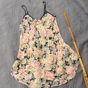 Floral Print Sheer Chemise